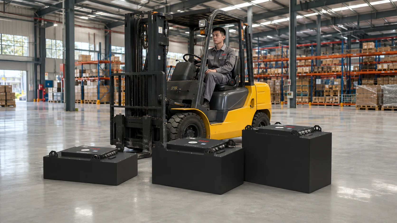 Forklift battery