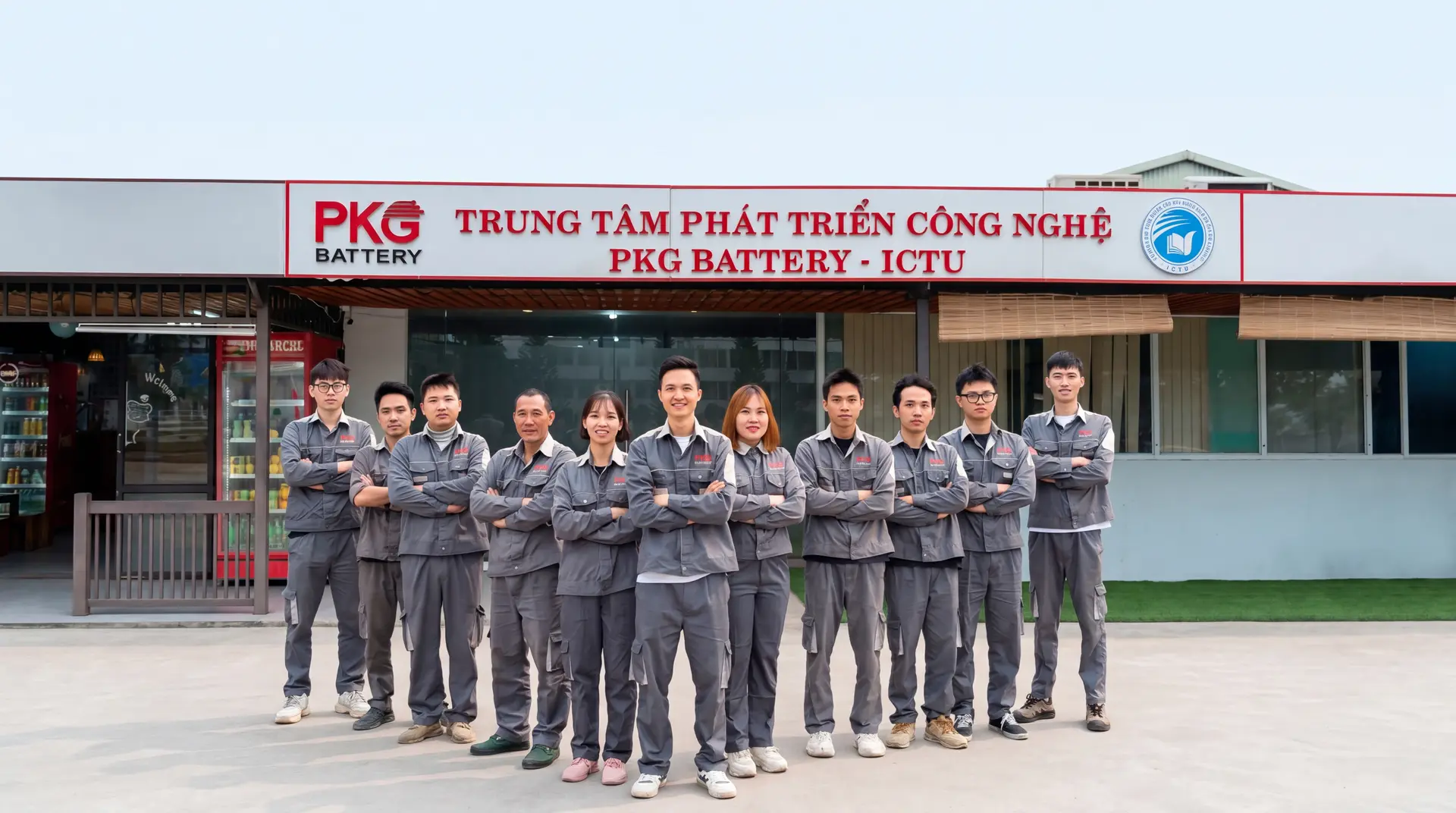 PKGBattery team at office