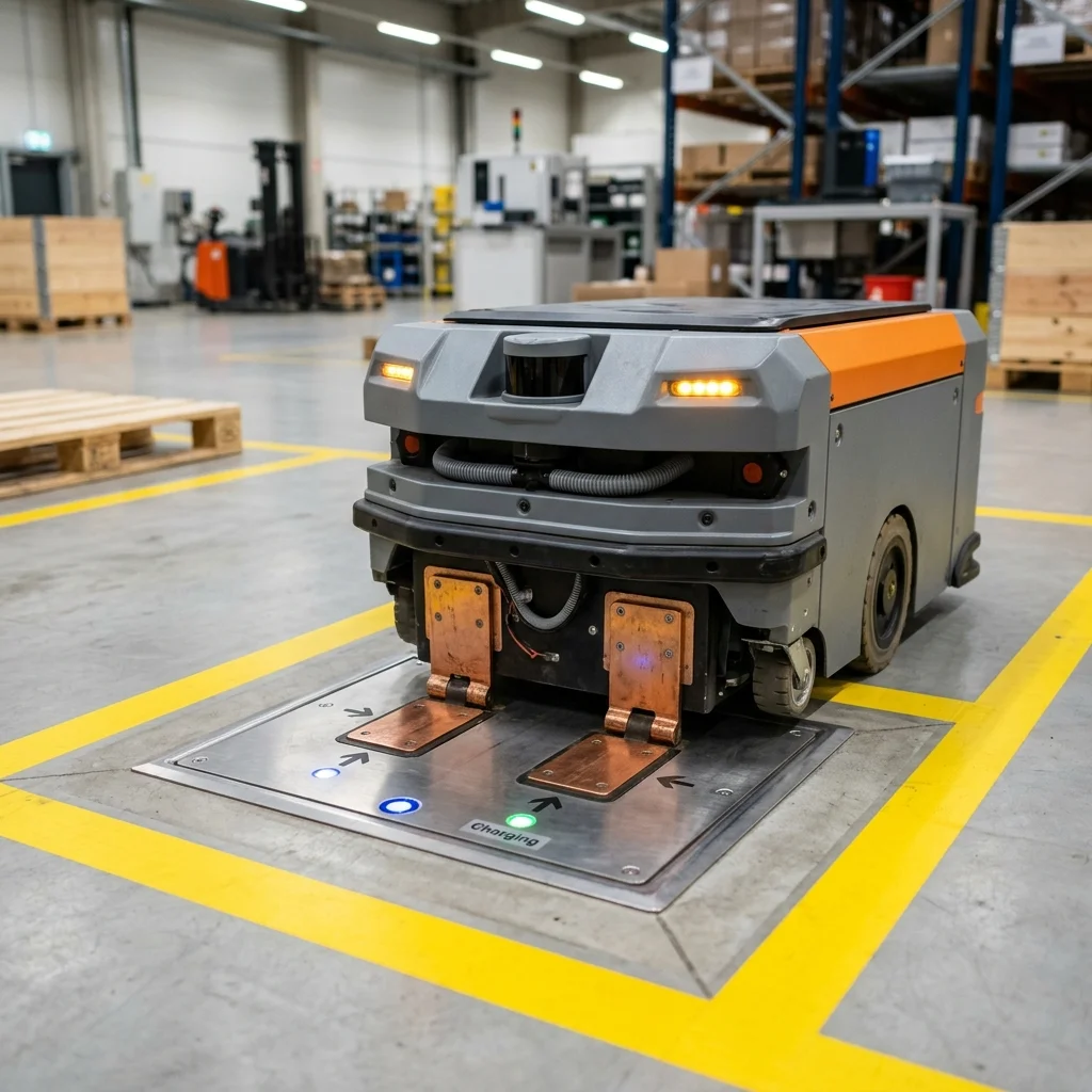 Installation of lithium battery pack for AMR