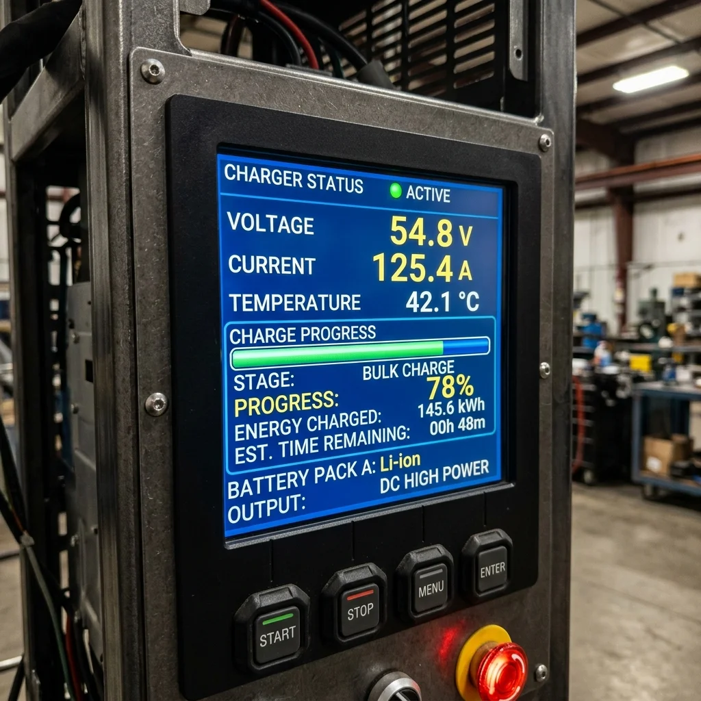 Checking lithium charger parameters