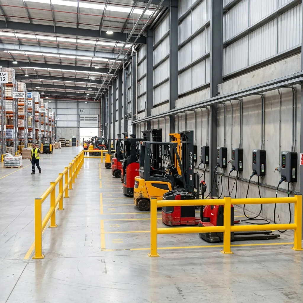 Handover of industrial electric charging station