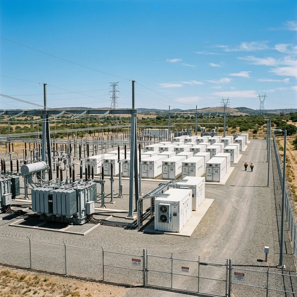 Commissioning of lithium battery storage system