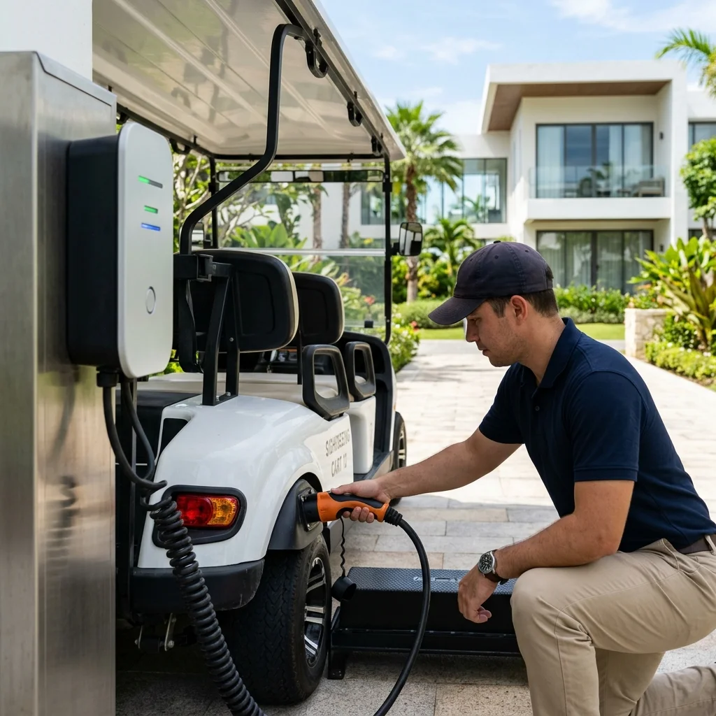 Handover of electric golf cart powered by lithium